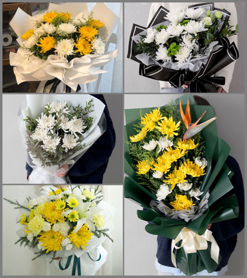 广东肇庆市广宁县坑口镇上带村白事花束代送
